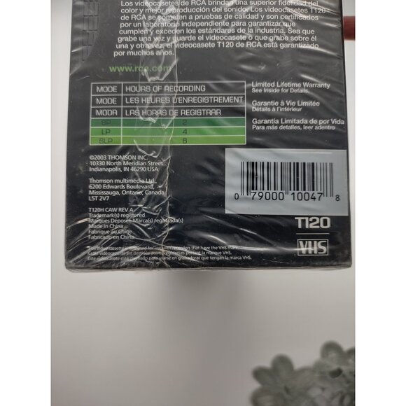 New 10 Pack RCA Blank 6 Hour VHS Videocassette Tapes T120, READ Plastic Tear - Picture 7 of 16